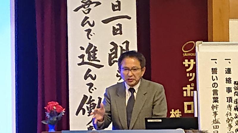 遠藤弘文氏 テーマ：『震災を伝える～誇りと使命感』