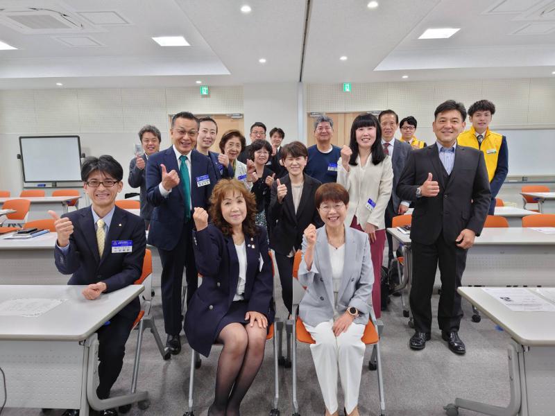 ６月４日　講師　植松みち子氏モーニングセミナー集合写真